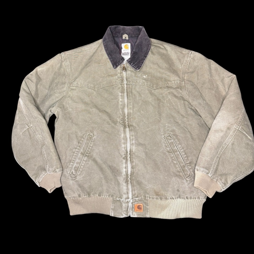 Carhartt men’s light olive Santa Fe bomber jacket sz xl